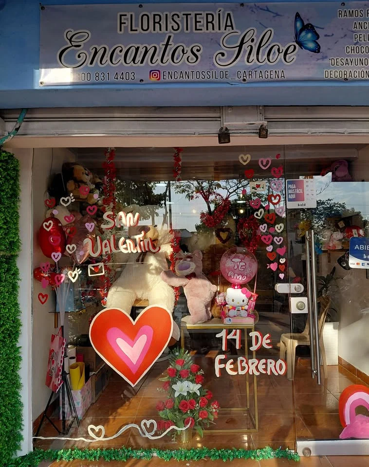Fachada de la floristería en Las Gaviotas