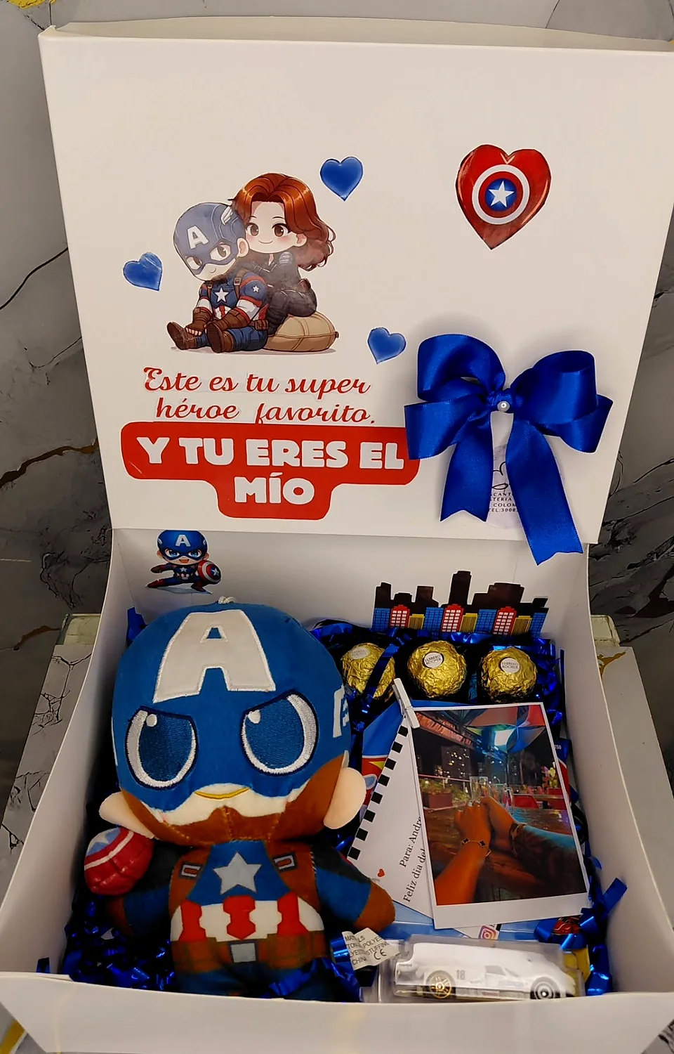 Caja sorpresa con peluche